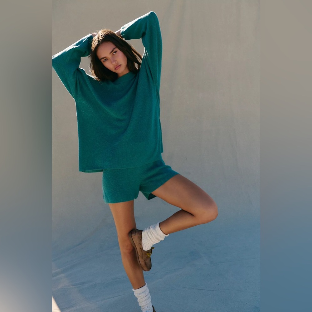 Free People Turquoise Jumpsuit